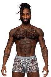 Sous-vêtements optiques courts sans coutures Male Power SMS-011 Sheer Prints